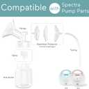 Paruu Pump Parts Compatible with Spectra S1/S2/9 Plus, Not Original Accessories, Replacements Include Valve and Backflow Protector (Duckbill Included), 2 Set