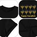 qdl Mardi Gras Shirt for Women - Fat Tuesday Party T-Shirt, Purple Green Gold Festival Tee (X-Large, 034-black1)