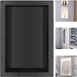 Suteck Shower Niche, 17" x 25" x 3.8" Shower Single Shelf, Rectangle Ready to Tile Niche for Bathroom Storage Recessed Niches Box (17"x25")