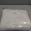 Collive Washable Area Rug 3' x 5', Modern Woven Kitchen Rugs, White/Beige Braided Rug Indoor Door Mat Throw Carpet for Entryway Living Room Nursery Mudroom Laundry Room