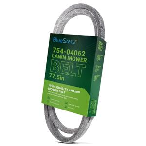 BlueStars 754-04062 954-04062 Deck Belt - for 38-inch MTD Troy Bilt Bolens 13AM762F765 13AM761F065 Yard Machines 13AC762F729 Murray M1338 Huskee 13A276LF031 Lawn Mower | Aramid Cord Belt | 1/2 x 77.5