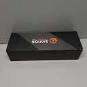 SAVIOR HEAT Heated Gloves for Men Women, Rechargeable Electric Heated Leather Skiing and Snowboarding Gloves (Large, Black)