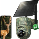 2pcs LIWAN Cellular Trail Camera, 4G LTE SIM Card Included, Solar Game Cellular Camer, Camouflage 