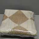 GarveeHome 3x5 Checkered Rug for Bedroom, Modern Geometric Plaid Non Slip Washable Entryway Rug Brown Neutral Boys Carpet Classic Throw Mat for Bedside Kids Room Office Dining Room