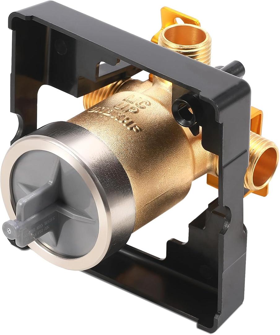 R10000-UNBXHF Universal Shower Valve Body Replacement Delta Faucet R10000 UNBXHF MultiChoice Rough-In Valve Bathtub and Shower Valve Body, Fits Single or Dual Function Delta Faucet Trim Set