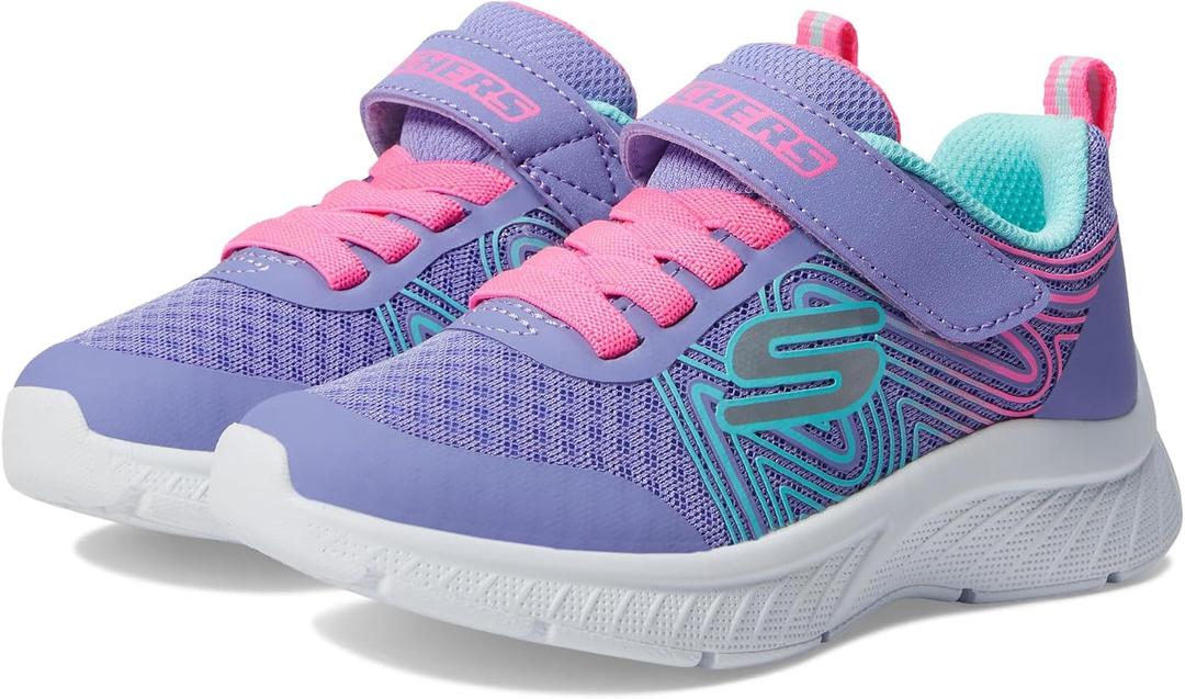 Skechers Kids' Microspec Plus-Swirl Sweet Sneaker, Size 4