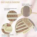 STYLER Long Light Brown Wavy Wig for Women 29 Inch Middle Part Curly Wavy Wig Splayed Bangs Synthetic Heat Resistant Fiber Wig for Daily Use