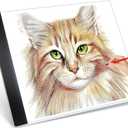 Guiseapue A4 Diamond Art Light Board, Ultra-Thin Light Pad for Painting, Light Table Tracing Light Box for Drawing, Tattoo, Weeding Vinyl, Sketching, Painting Accessories Gifts for Her, Kids, Him