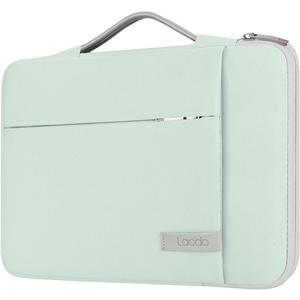 Lacdo 360 Protective 14 Inch Laptop Sleeve Case for HP Lenovo Dell ASUS Acer Chromebook 14 / HP Stream 14 / Dell Inspiron 14 / Lenovo IdeaPad 14 / Acer Spin 3 / ASUS ZenBook 14 Computer Bag, Green