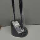 MR.SIGA Toilet Plunger and Bowl Brush Combo for Bathroom Cleaning, Black, 1 Set