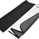 Front Car Windshield Sun Shade Compatible with 2017-2019 Fiat 124 Spider | Custom Fit Visor Accordion Fold Style Sun Protector | Silver & Grey 1-pc Set | SS-399
