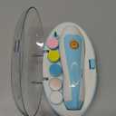 New Baby Nail Trimmer Safe (Lion) – Quiet & Safe Nail File for Newborn, Infant & Toddler – Lion & Butterfly Design – Painless, Safe, and Electric for Baby Boy or Girl – Blue (Lion)