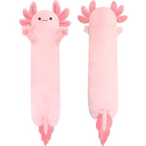 Axolotl Plush,Long Axolotls Plush Toys Pillow,19.6 Inch Cute Axolotl Stuffed Animal, Axolotls Plush Toy Gift for Girls Boys