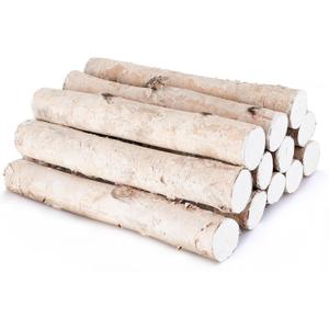 Birch Wood 12Pack Birch Logs for Fireplace Decor Fire Wood Decorative Branches Logs for DIY,Home Dcor (1.6"-2.4" Dia. x 16.5" Long)
