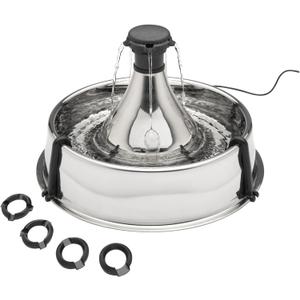 PetSafe Drinkwell Stainless Multi-Pet Fountain, red, 8 lb (PWW00-13705)