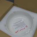 Mfacoy 2 Pack Salad Bowl, 8 inch 60 oz Large Serving Bowl Set, Deep Bowl for Kitchen, White Ceramic Bowl Set for Soup, Cereal, Ramen, Pasta, Salad, Dishwasher & Microwave Safe, Easy Clean