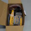 Cordless Random Orbital Sander Compatible for Dewalt 20v 60v Battery(NO Battery), Electric Palm Orbital Sander With Dust Collector, 6 Variable Speeds, 20Pcs Sandpaper For Sanding Polishing Woodworking (Yellow)