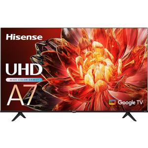 Hisense A7 Series 65-Inch Class 4K UHD Smart Google TV with Voice Remote, Game Mode Plus, Chromecast Built-in (65A7N, 2024 Model)