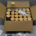 AISIPRIN Glass Spice Jars with 398 Labels, 24 pcs 4oz Spice Containers with Bamboo Lids, Square Spice Bottles With Shaker Lids,Spice Organization for Cabinet,Drawer,Rack,Seasoning Organizer