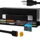 67.2V 15A Li-ion Battery Charger Aluminum Case with OLED Display Used for 16S 59.2V 60V Lithium Battery Fast Charger with DC Output XT60 Male Connector