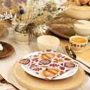 AnyDesign 80Pcs Fall Football Pumpkin Paper Napkin Maple Leaves Pumpkin Rugby Luncheon Napkin 6.5 x 6.5 Inch Autumn Decorative Dinner Hand Napkin for Farmhouse Birthday Baby Shower Tea Party Supplies