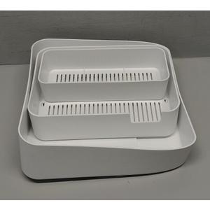 Stackable Storage Bins Plastic Drawer Organizer