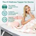 Sleepyhead Twin XL 3 Inch Mattress Topper Super, Thick Cooling Gel & Copper-Infused Memory Foam for College Dorm, Pressure Relief, Removable Washable Cover, CertiPUR-US Certified (XL Twin 3")
