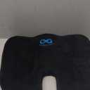 Everlasting Comfort Car Seat Cushion for Driving - Wedge Car Cushion for Office, Travel, Gaming Chair Memory Foam Driver Booster for Short People, Non-Slip, Washable Cover, Back & Sciatica Relief (Executive Black)