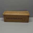 6.6FT Wedding Arch Backdrop Stand and White Arch Cover, White Spandex Fitted Backdrop Cover and Gold Wedding Arch Frame for Birthday Party Wedding Ceremony Bridal Baby Shower, Parties Decoration.