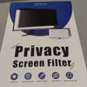 [2 Pack] 25 Inch Privacy Screen for Computer Monitor 16:9 Aspect Ratio, Eye Protection Anti Blue Light Glare Shield, 25inch Removable Black Blackout Anti Spy Desktop Security Private Filter