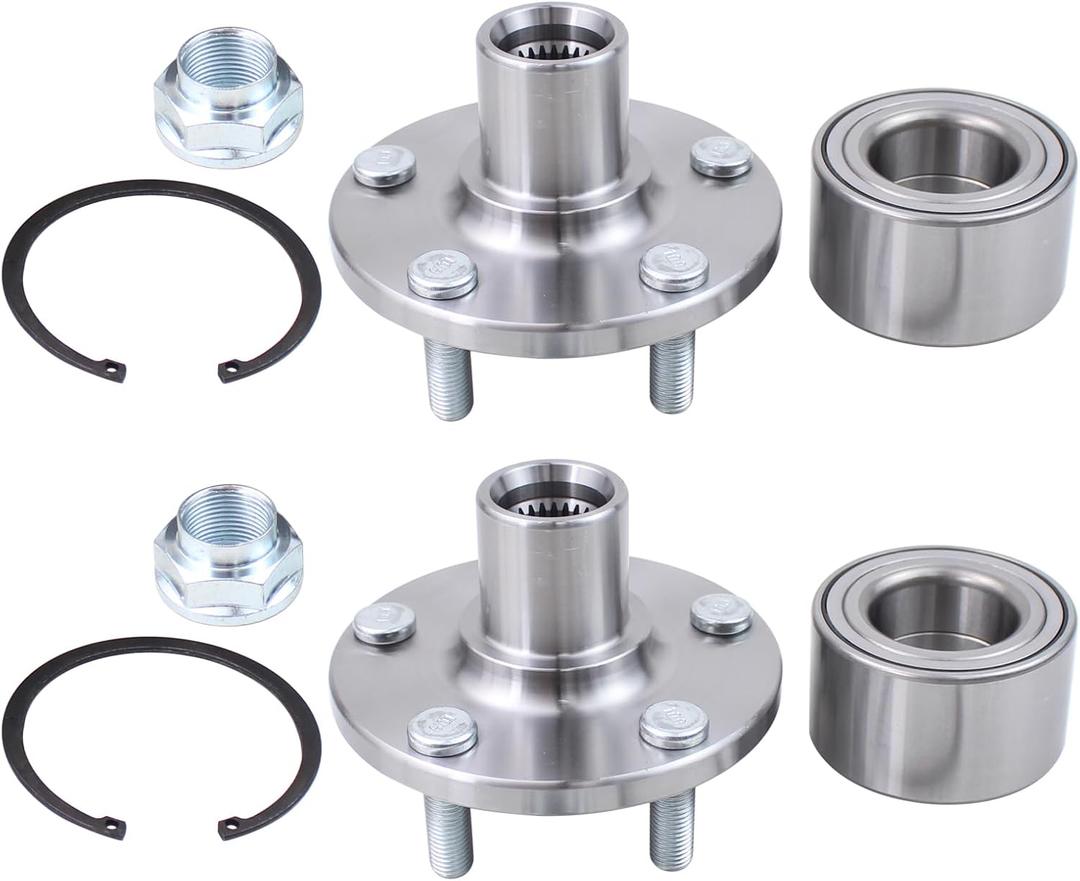 Front Driver and Passenger Side Wheel Bearing Hub for Toyota Celica 2000-2005, Corolla 2003-2019, Matrix FWD 2003-2014, Pontiac Vibe FWD 2003-2008