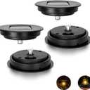 Solar Light Replacement Top 4 Pack Used to Replace Broken Solar Lantern Parts It Works with Openings from 2.45 Inches All The Way Up to 3.3 Inches