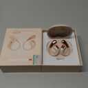 Monster Open Ear AC210 Headphones, True Wireless Bluetooth Earphones with Microphone, Wireless Headphones 30 Hours Playback, Type-C Charging, Touch Control, IPX5 Waterproof Open Ear Earbuds,White