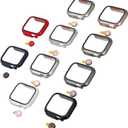 10Pcs Watch Hard PC Case With Tempered Glass Screen Protector For IWatch Series 7 Smartwatch All Around Comfortable Wearing Experience Compatible With 41mm Model
