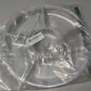 Plasticpro 6 Sectional Round Plastic Serving Tray/Platters Clear Pack of 2