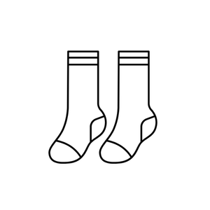 ORANGE SOCKS WITH WHITE LINES