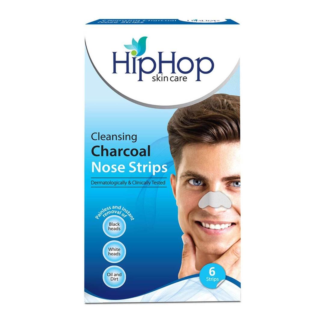 2 x Hiphop Skincare Charcoal Nose Strips For Men Blackhead Remover 6 Strips