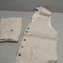 Men's Linen Suits Beige 2 Piece Vests Short Pants Suit for Men Casual Summer Beach Groomsmen Wedding Waistcoat Set Outfit 2XL