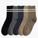 Mens Athletic Socks Cotton Five Pack