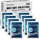 General Medi Instant Ice Cold Pack (4x 5.5)  8 Packs Disposable Cold Therapy Ice Packs for Pain Relief, Swelling, Inflammation, Sprains, Toothache  for Athletes & Outdoor Activities