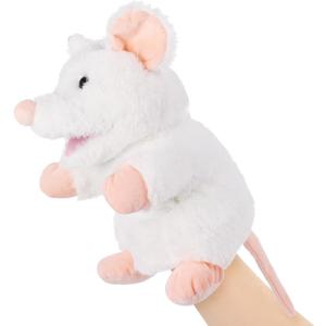 Animal Hand Puppets 11 Inch Sea Turtle Plush Dinosaur Animals Hand Puppet Toys Role-Play Toy Puppets for Kids Storytelling Imaginative Pretend Play Teaching Preschool(Rat)