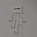 FYY Over The Door Hooks, 4 Pack Hangers Hooks with Rubber Prevent Scratches Heavy Duty Organizer for Living Room, Bathroom, Bedroom, Kitchen Hanging Clothes, Towels, Hats, Coats, Bags White