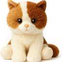 WEGEDU Tabby Kitten Cat Stuffed Animal - Calico Kitty Plush Toy for Kids and Babies, Bedtime and Birthday Gift, 14.6 inches