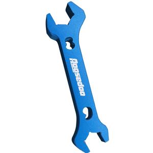 PTFE Hose Assembly Tool, Double-ended AN Fittings Wrench 6AN Socket- AN8 B-nut, Blue