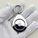 for Airtag Metal Holder, for Apple airtag magnetic attraction Stand Case Keychain
