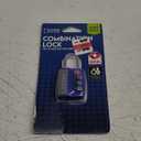 Lewis N. Clark Travel Sentry TSA-Approved Luggage Lock, Large 3 Dial Combination with Easy Read Dials - Blue