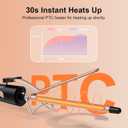 1/2 Inch Curling Iron for Short Hair, Half Inch Skinny Curling Wand for Pixie Cuts & Bangs, Ceramic Thin Hair Curler with Small Barrel for Tight Ringlets, Travel Dual Voltage (360F-480F)