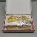 Birthday Decorations for Women, Golden Birthday Party Decorations, White Sand Beige Gold Balloons Tablecloth Birthday Sash Crown Fringe Curtain Butterfly Decor Gold Party Decor for Women Girls Bday