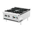 EMPURA 24" Heavy-Duty Natural Gas Hot Plate Range | Countertop Stock Pot Stove for Commercial Kitchen Restaurant Catering | (4) Burners, 120,000 BTUs | 23.75"W x 30.25"D x 14.65"H, Stainless Steel