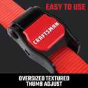 CRAFTSMAN CMXAZBS9014 Black/Red 1" x 10' Cambuckle Straps - Light-Weight Duty (900 Lb Break Strength), 4 Pack, 1 inch x 120 inches